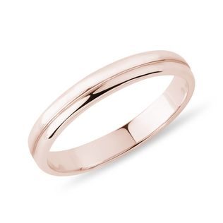 WOMEN'S ENGRAVED WEDDING RING IN ROSE GOLD - WOMEN'S WEDDING RINGS - WEDDING RINGS