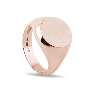 SIGNET RING IN ROSE GOLD - ROSE GOLD RINGS - RINGS