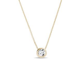 PENDENTIF EN OR AVEC DIAMANT - COLLIERS AVEC DIAMANTS - COLLIERS