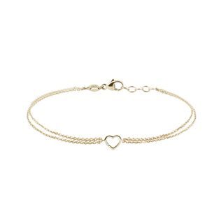 HERZARMBAND MIT DIAMANTEN IN GELBGOLD - ARMBÄNDER MIT DIAMANTEN - ARMBÄNDER