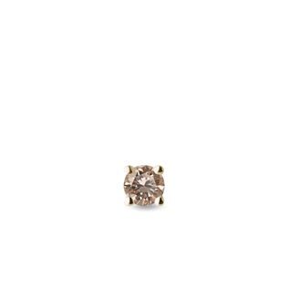 GOLDOHRRING MIT CHAMPAGNER-DIAMANT - EINZELNE OHRRINGE - OHRRINGE