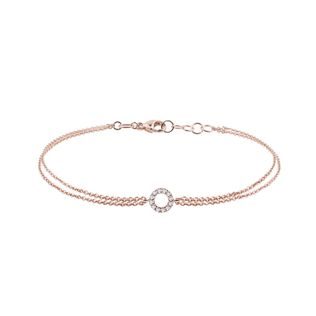 ARMBAND AUS ROSÉGOLD MIT DIAMANT - ARMBÄNDER MIT DIAMANTEN - ARMBÄNDER