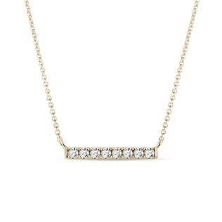 COLLIER BARRETTE DIAMANT EN OR - COLLIERS AVEC DIAMANTS - COLLIERS