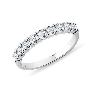 RING WITH DIAMONDS IN WHITE GOLD - WOMEN'S WEDDING RINGS - WEDDING RINGS