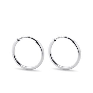 WEISSGOLD-REIFENOHRRINGE 16 MM - OHRRINGE WEISSGOLD - OHRRINGE