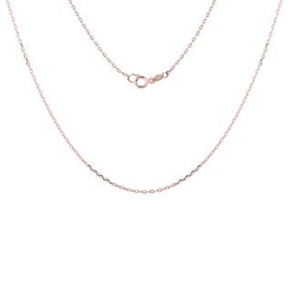 CHAÎNE MAILLE FORÇAT EN OR ROSE 45 CM - CHAÎNES EN OR - COLLIERS