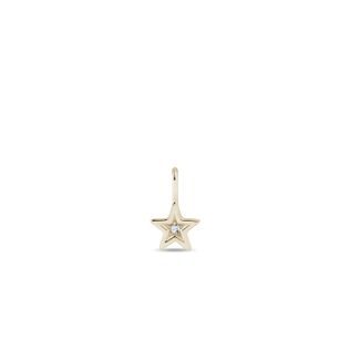 DIAMANTANHÄNGER IN STERNFORM AUS WEISSGOLD - ANHÄNGER - KETTEN