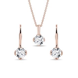 LAB GROWN DIAMOND JEWELRY SET IN ROSE GOLD - JEWELRY SETS - FINE JEWELRY