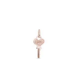 PENDENTIF CLÉ LOVE EN OR ROSE - PENDENTIFS - COLLIERS