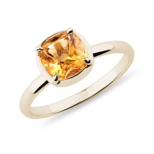 GOLDRING MIT CITRIN - RINGE CITRIN - RINGE