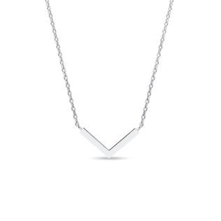 COLLIER V EN OR BLANC - COLLIERS EN OR BLANC - COLLIERS