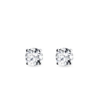 WEISSGOLD-OHRRINGE MIT DIAMANT 0,5 CT - OHRSTECKER DIAMANT - OHRRINGE