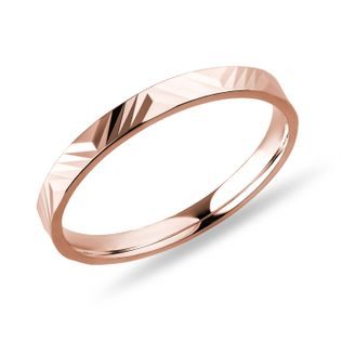 DAMENEHERING MIT GRAVUR IN ROSÉGOLD - RINGE ROSÉGOLD - RINGE