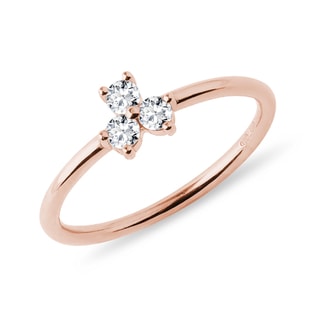 KLEEBLATT-DIAMANTRING IN ROSÉGOLD - RINGE DIAMANT - RINGE