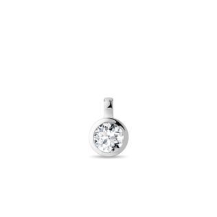 ANHÄNGER MIT RUNDEM LABOR-DIAMANT IN WEISSGOLD - MAGNETISCHE HALSKETTEN - KETTEN