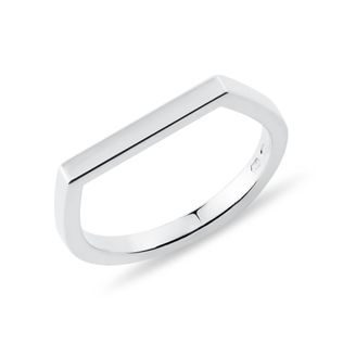 MINIMALISTISCHER KLEINER FINGER RING IN WEISSGOLD - RINGE WEISSGOLD - RINGE