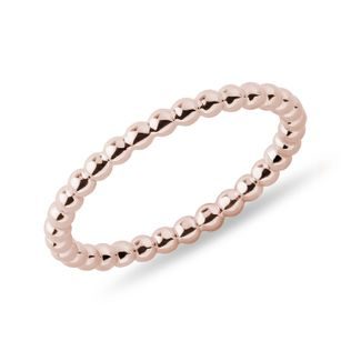 BAGUE BOULES EN OR ROSE - BAGUES EN OR ROSE - BAGUES