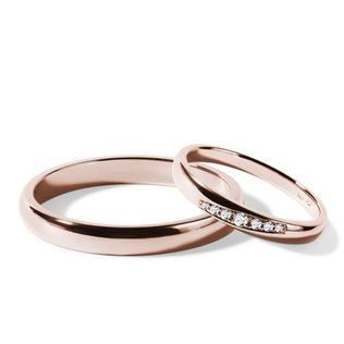 EHERINGSET AUS ROSEGOLD, BESETZT MIT 7 DIAMANTEN - ROSÉGOLDENE TRAURINGE IM SET{% if product.kategorie.adresa_nazvy[0] != product.kategorie.nazev %} - TRAURINGE{% endif %}