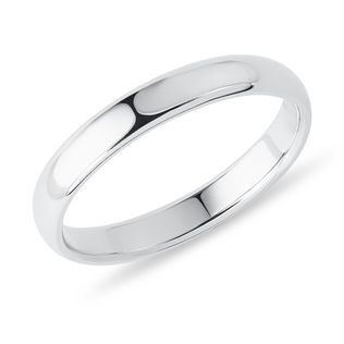 WEDDING RING 3 MM IN WHITE GOLD - RINGS FOR HIM - WEDDING RINGS