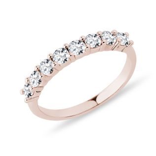 LUXURY DIAMOND RING IN ROSE GOLD - WEDDING RINGS WITH DIAMONDS - WEDDING RINGS