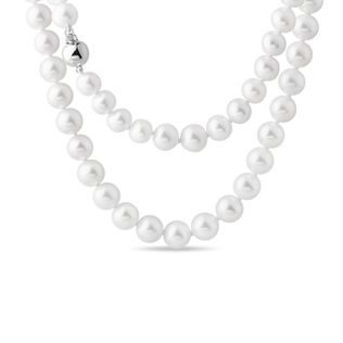 LONG AKOYA PEARL NECKLACE - PEARL NECKLACES - PEARL JEWELRY