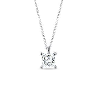 LAB GROWN DIAMOND NECKLACE IN 14K WHITE GOLD - DIAMOND NECKLACES - NECKLACES