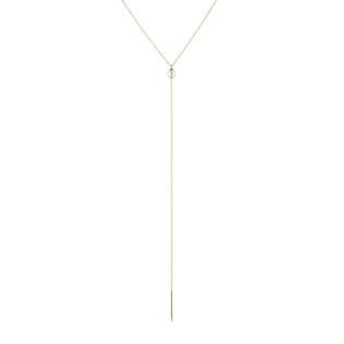 LONG PEARL NECKLACE IN 14K YELLOW GOLD - PEARL PENDANTS - PEARL JEWELLERY