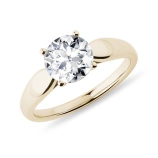 VERLOBUNGSRING MIT 1,5 CT LABORDIAMANT IN GELBGOLD - RINGE MIT LAB GROWN DIAMANTEN - VERLOBUNGSRINGE