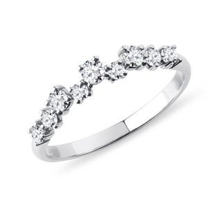 MODERN DIAMOND RING IN WHITE GOLD - WOMEN'S WEDDING RINGS - WEDDING RINGS