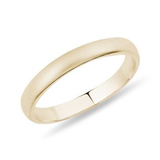 DAMENEHERING IN 14KT GELBGOLD MIT SATIN-FINISH - TRAURINGE FÜR DAMEN - TRAURINGE