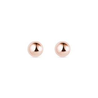 Stud earrings stones in rose gold