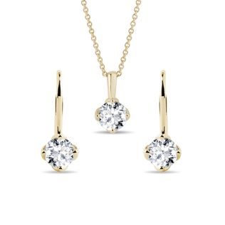 LAB GROWN DIAMOND JEWELRY SET IN YELLOW GOLD - JEWELRY SETS - FINE JEWELRY