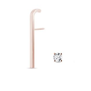 ENSEMBLE DE BIJOUX D’OREILLE EN OR ROSE - ENSEMBLES DE BIJOUX EN DIAMANT - BIJOUX