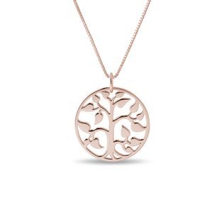 COLLIER EN OR ROSE AVEC PENDENTIF ARBRE - COLLIERS EN OR ROSE - COLLIERS