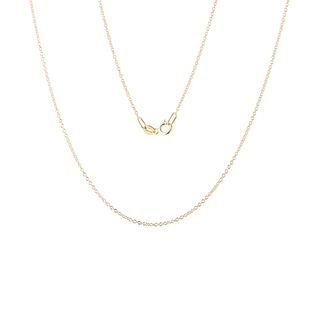 LADIES 50 CM ROLO CHAIN NECKLACE IN GOLD - GOLD CHAINS - NECKLACES