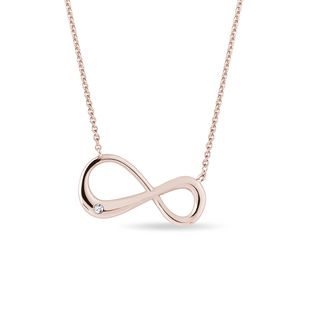 INFINITY HALSKETTE IN 14KT ROSÉGOLD - KETTEN MIT DIAMANTEN{% if product.kategorie.adresa_nazvy[0] != product.kategorie.nazev %} - KETTEN{% endif %}