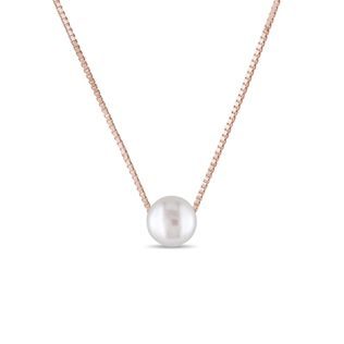 KINDERKETTE MIT PERLE IN ROSÉGOLD - KINDER KETTEN - KETTEN
