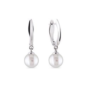 BOUCLES D'OREILLES EN OR AVEC PERLES - BOUCLES D'OREILLES EN PERLES - PERLES