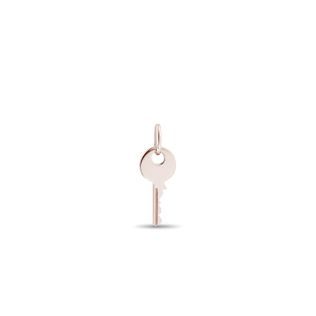 MINIMALISTISCHER SCHLÜSSELANHÄNGER AUS 14K ROSÉGOLD - ANHÄNGER - KETTEN