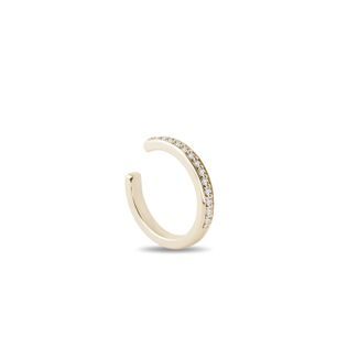 EINZELNE OHRKLEMMEN MIT DIAMANTEN IN GELBGOLD - EAR CUFFS - OHRRINGE
