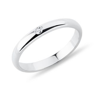 WEISSGOLD-DIAMANT TRAURING - TRAURINGE FÜR DAMEN - TRAURINGE