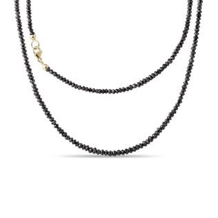NATURAL BLACK DIAMOND NECKLACE - MINERAL NECKLACES - NECKLACES