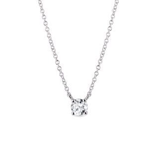 NECKLACE MADE OF WHITE GOLD WITH DIAMOND - DIAMOND NECKLACES - NECKLACES