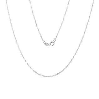 WOMEN'S 60 CM ROLO CHAIN IN 14K WHITE GOLD - GOLD CHAINS - NECKLACES