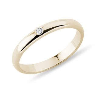 MINIMALISTISCHER DIAMANTRING - TRAURINGE FÜR DAMEN - TRAURINGE