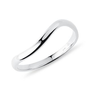 MODERN WAVE RING IN WHITE GOLD - WHITE GOLD RINGS - RINGS