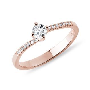 DIAMOND RING IN ROSE GOLD - ENGAGEMENT DIAMOND RINGS - ENGAGEMENT RINGS