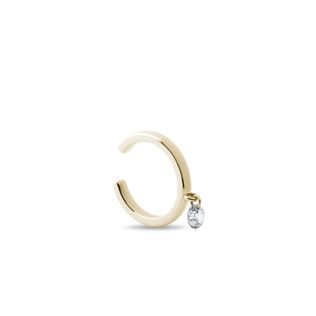 EAR CUFF AUS GELBGOLD MIT LABORDIAMANT - EAR CUFFS - OHRRINGE