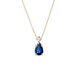SAPHIR HALSKETTE MIT DIAMANT - KETTEN MIT SAPHIR - KETTEN