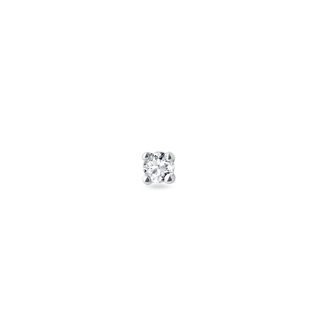 Petite diamond earring in white gold